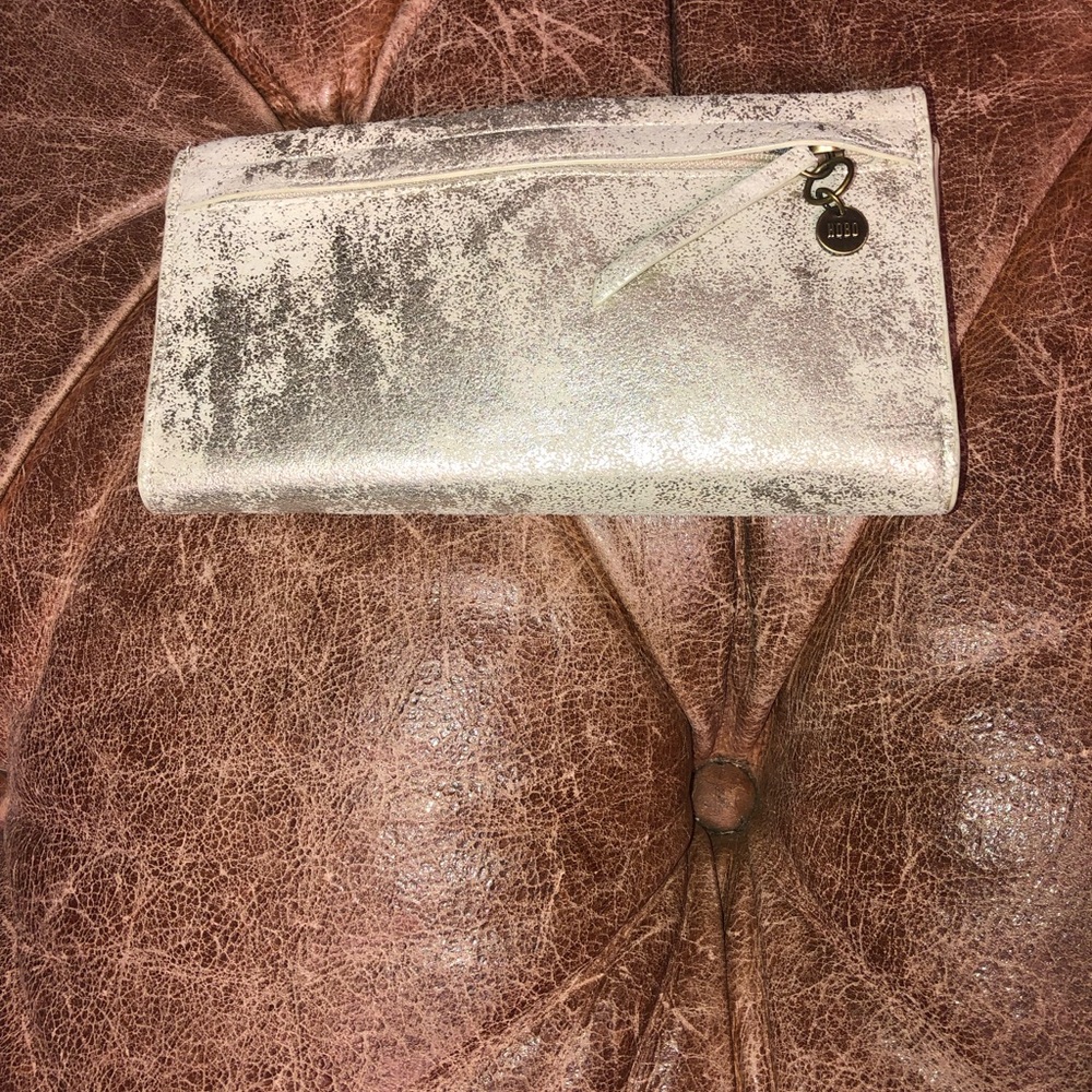Hobo gold distressed wallet